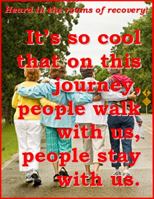 It's so cool that on this journey, people walk with us, people stay with us. #Journey #Together #Recovery